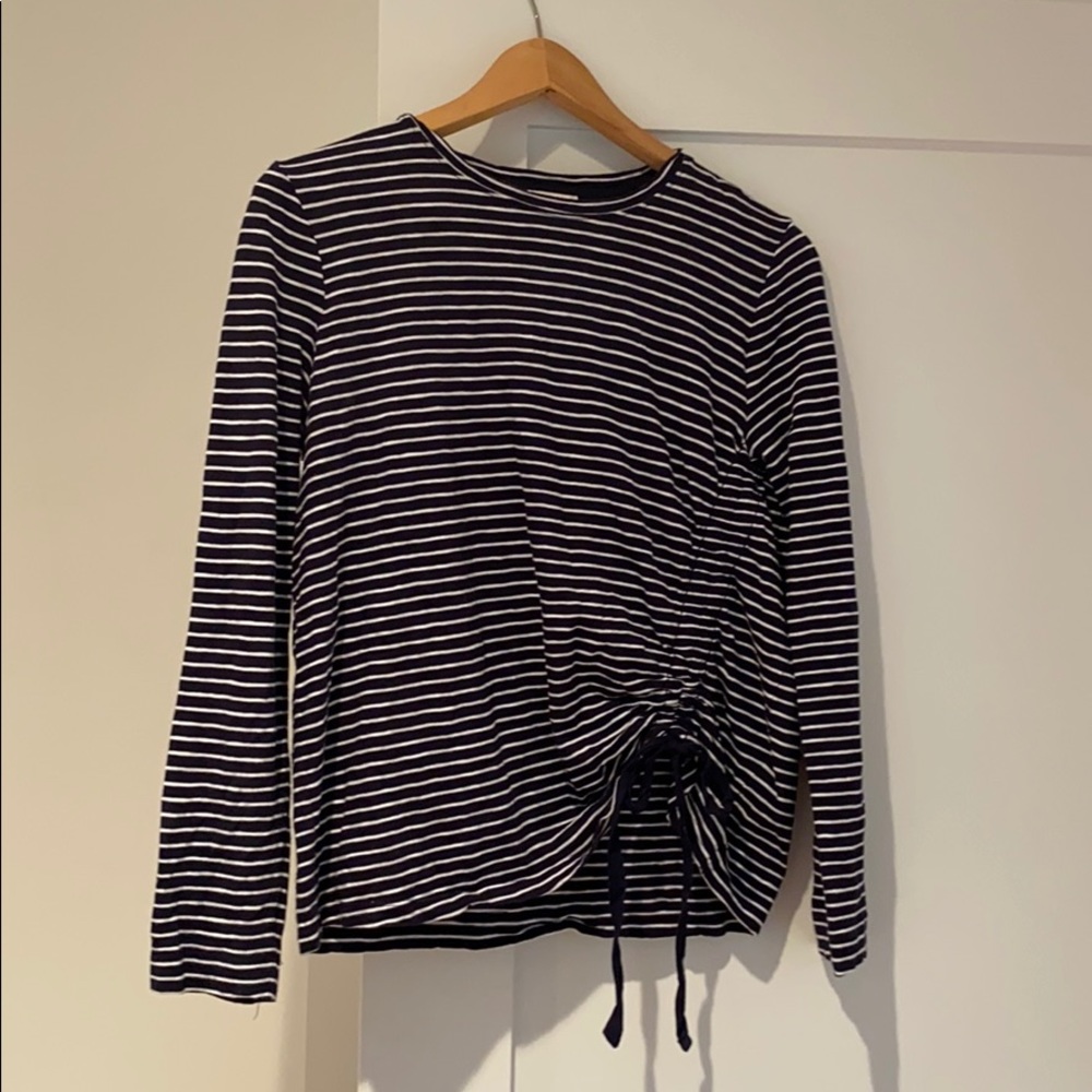 Whistles blue white long sleeve shirt